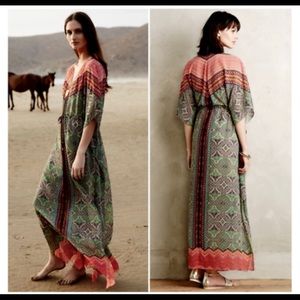 Anthropologie Vanessa Virginia Kaftan maxi dress